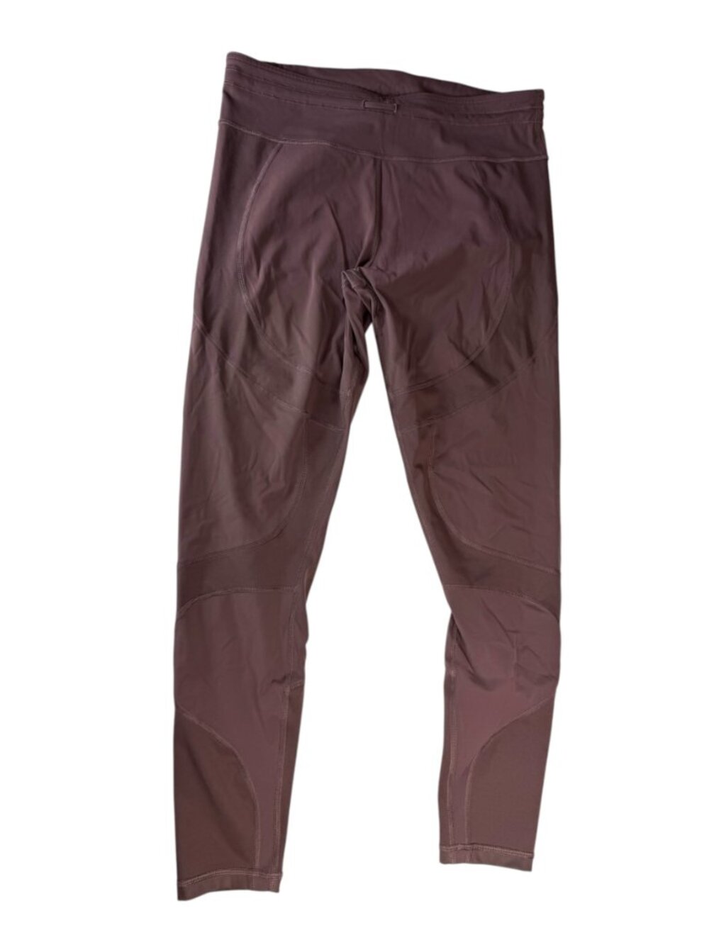 LULULEMON Mauve Plum Purple Yoga Leggings.  Size Women's 12.  Drawstring.